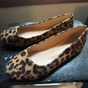 SHEIN Leopard Slip On Flats